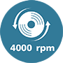Pictogramă 4000 RPM